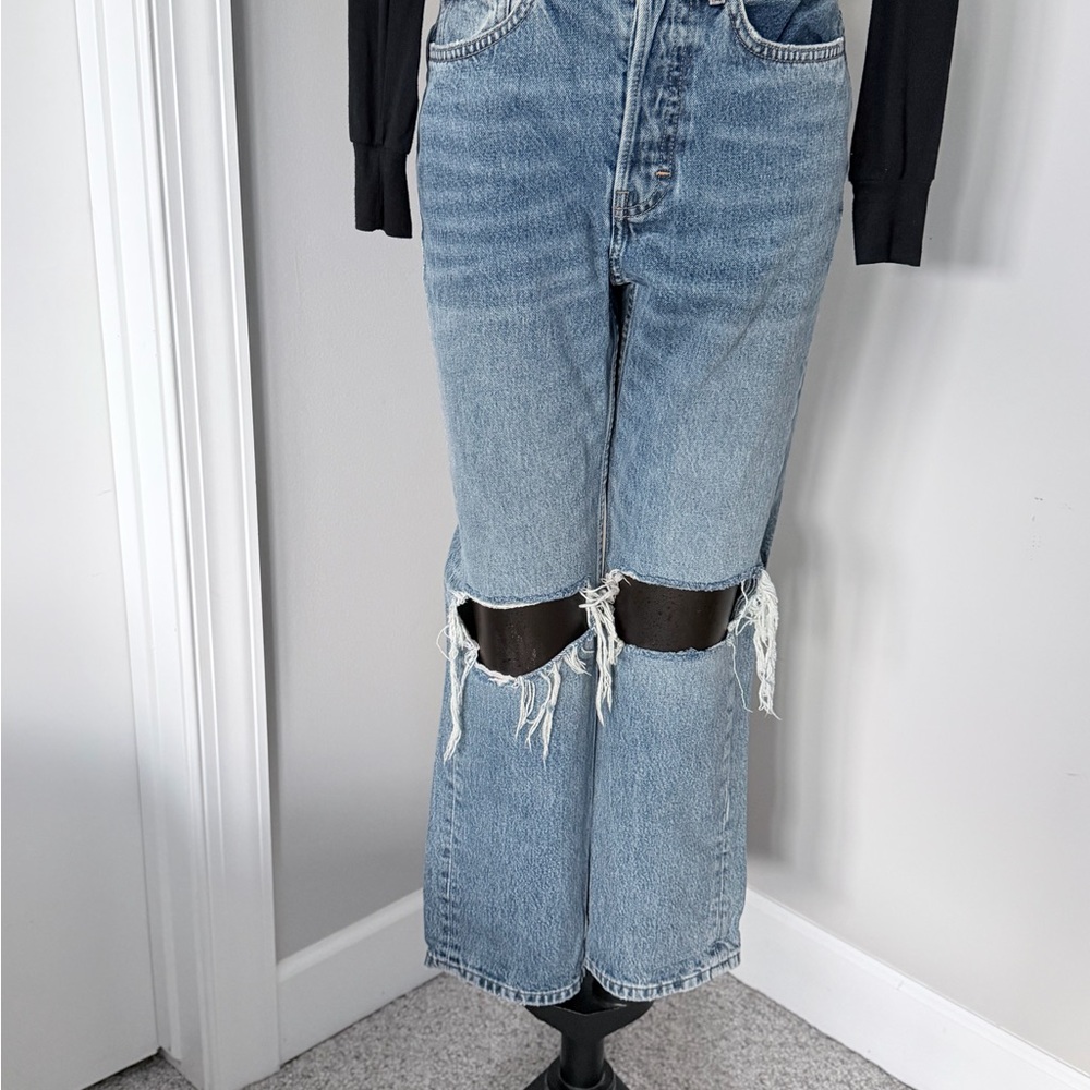 TOPSHOP Distressed Dad Jeans Womens size 28